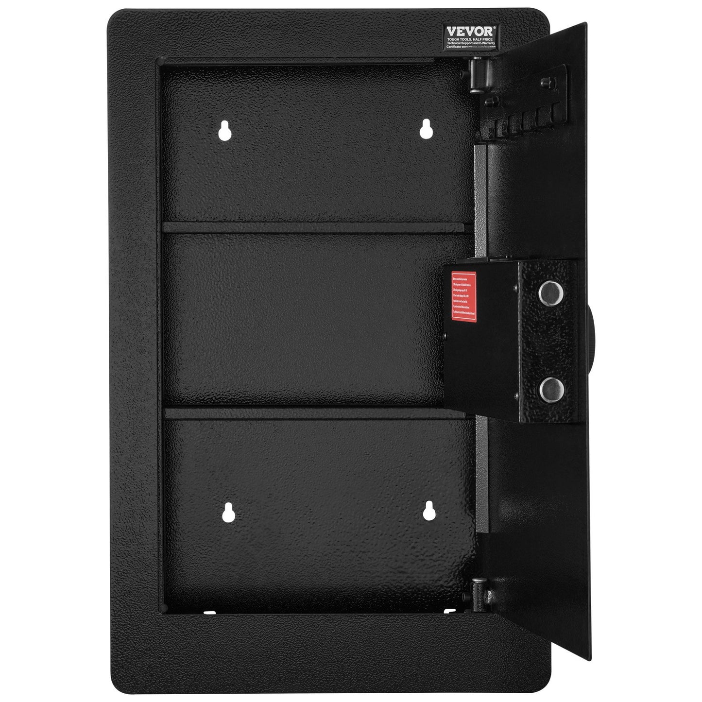 65 cm Tall Wall Safe 3-Tier Hidden Safe with Keypad Shelves & Key Holders