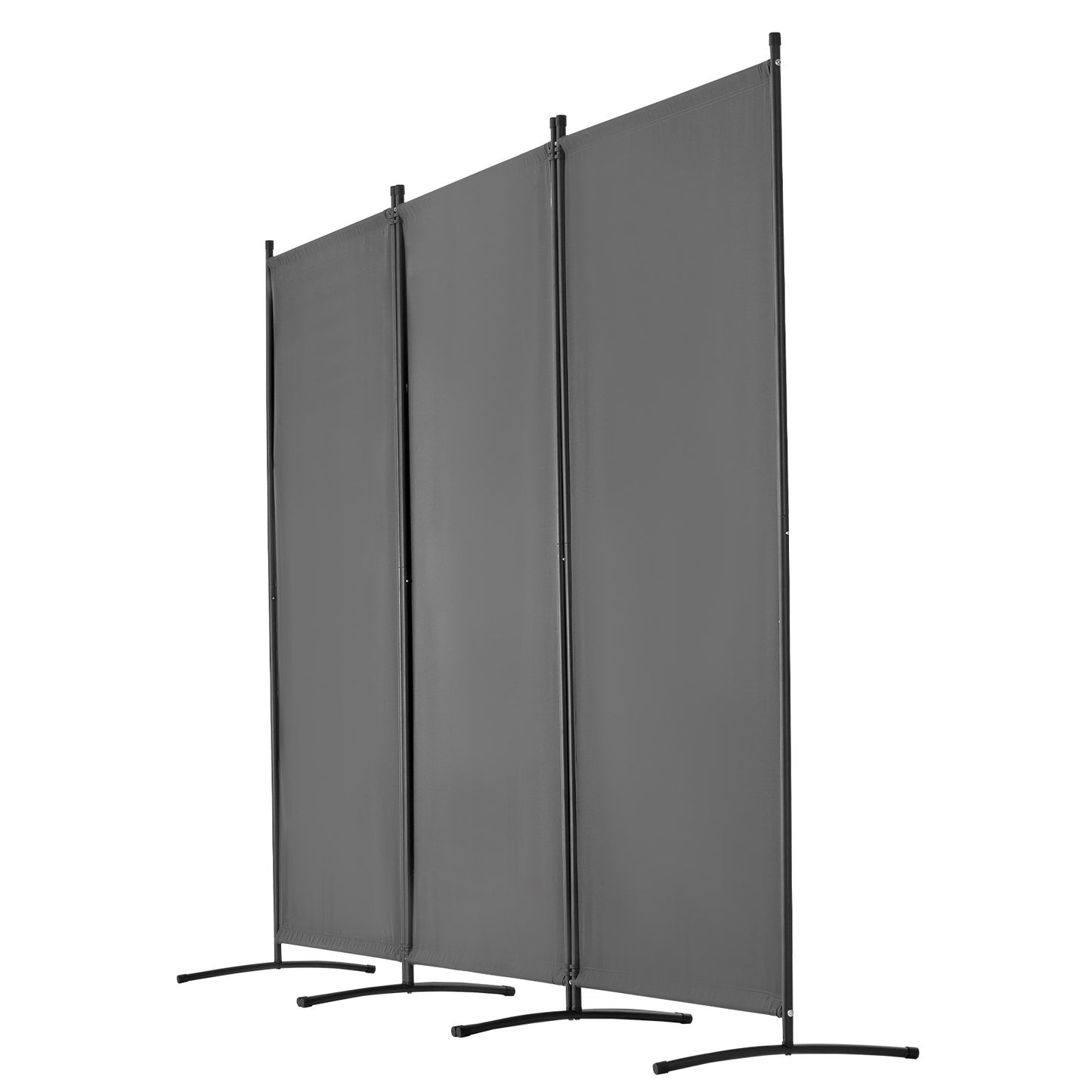Room Divider, 3 Panels Room Divider, Folding Privacy Screen and Portable Partition Divider for Room Separation, Freestanding Room Partitions for Office, Bedroom, Study, Grey