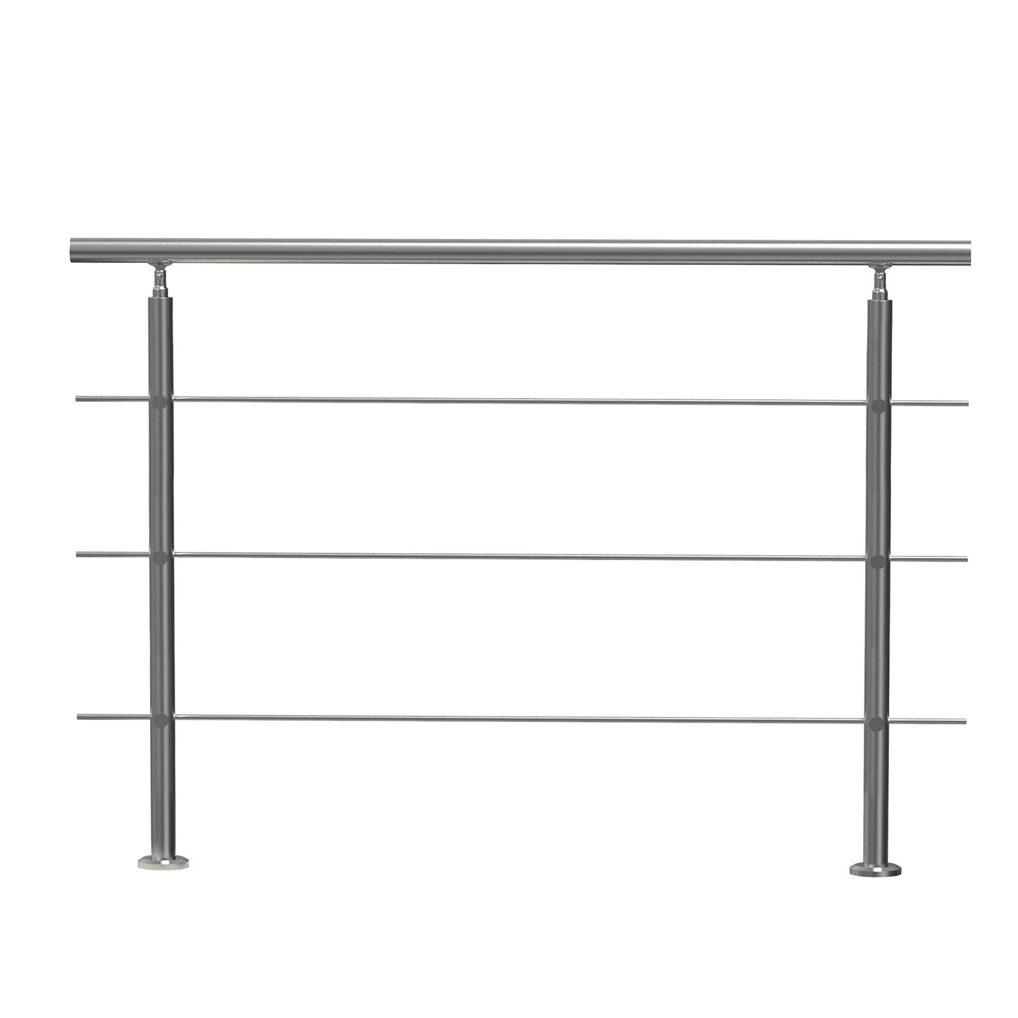 149.9 cm Handrails for Outdoor Steps 3 Crossbars Staircase for Porch Deck