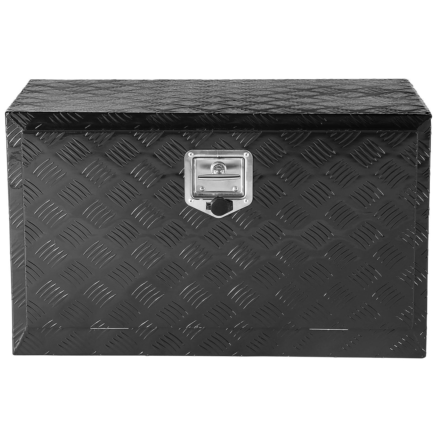 Underbody Truck Box, 30" x 17" x 18" Pickup Storage Box, Heavy Duty Aluminum Diamond Plate Tool Box with Lock and Keys, Waterproof Trailer Storage Box with T-Handle Latch for Truck, Van, Trailer