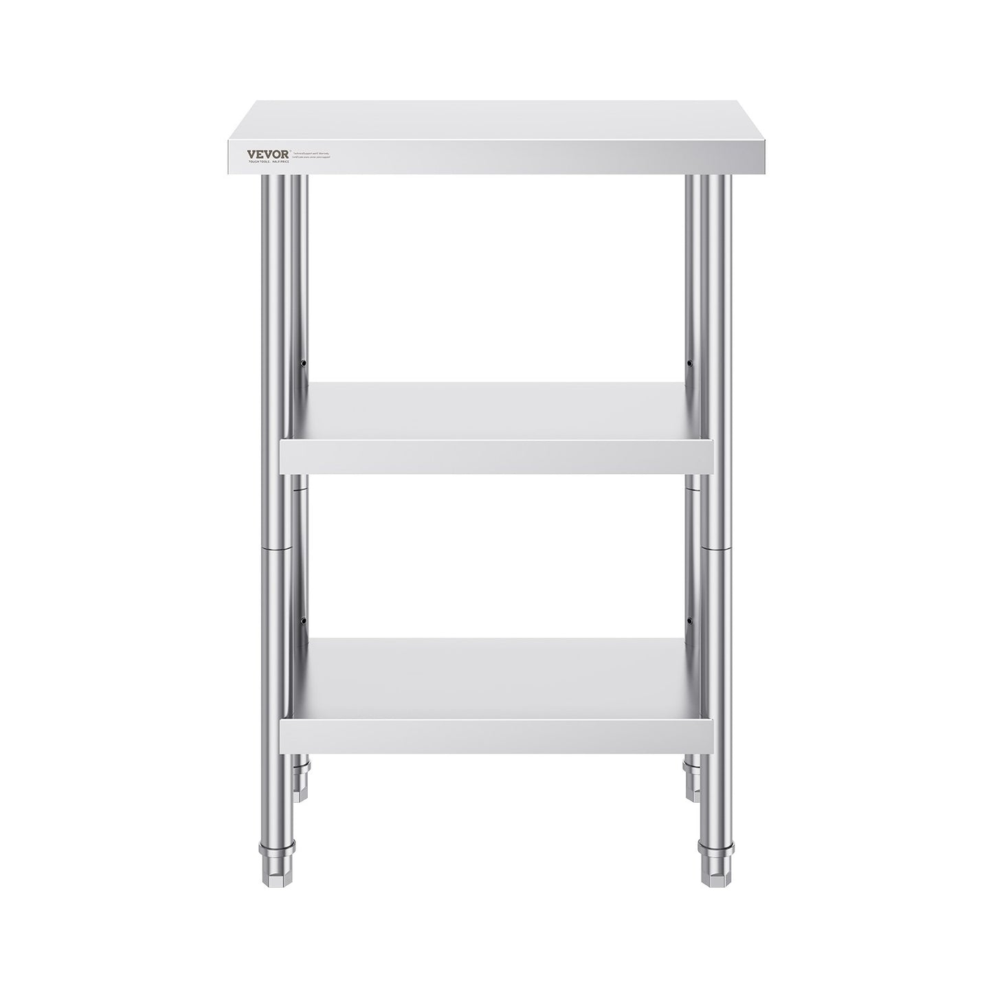 Stainless Steel Food Prep Table Commercial Kitchen Work Table 35.6x61 cm