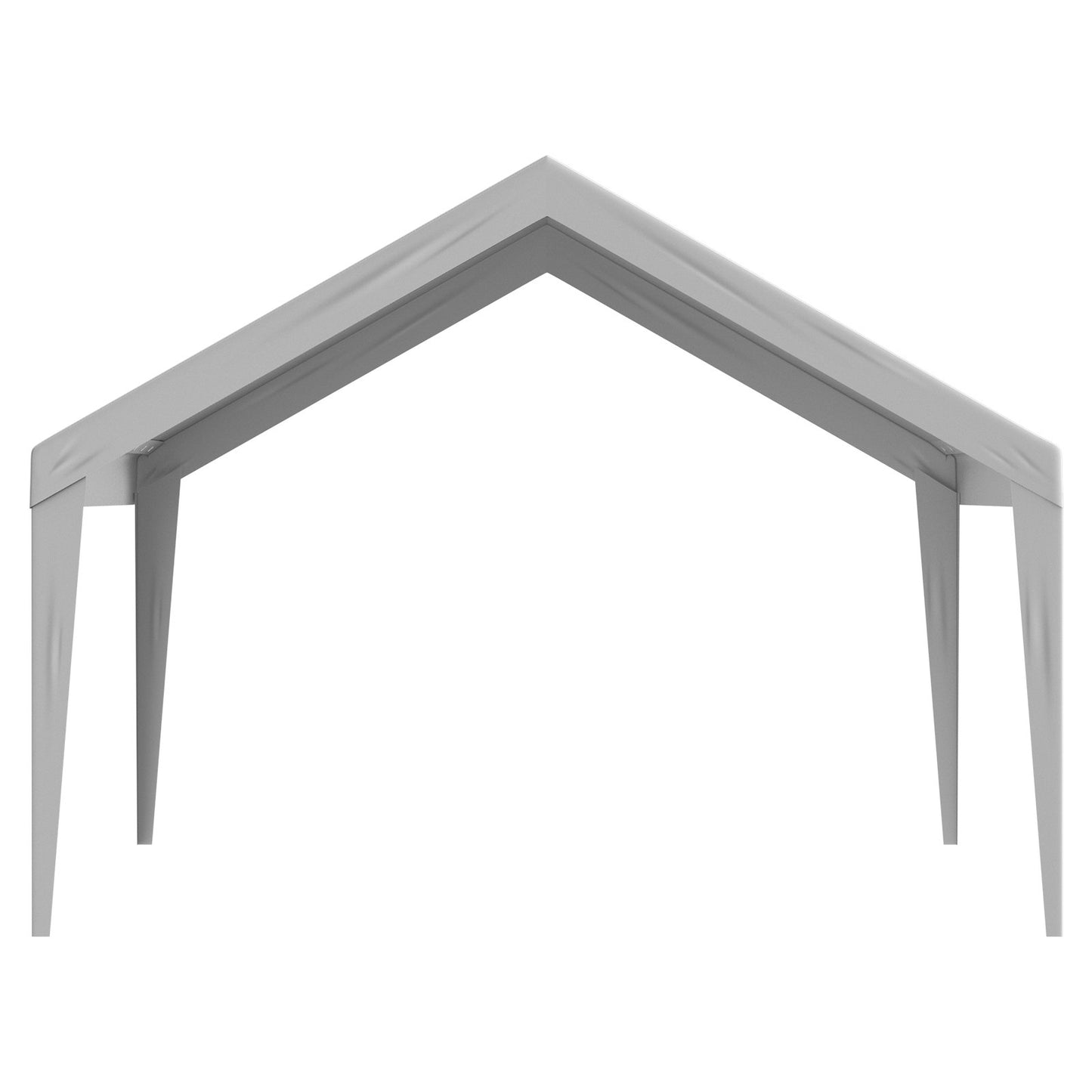 Carport Replacement Canopy Cover 13 x 20 ft, Garage Top Tent Shelter Tarp Heavy-Duty Waterproof & UV Protected, Easy Installation with Ball Bungees,Grey (Only Top Cover, Frame Not Include)