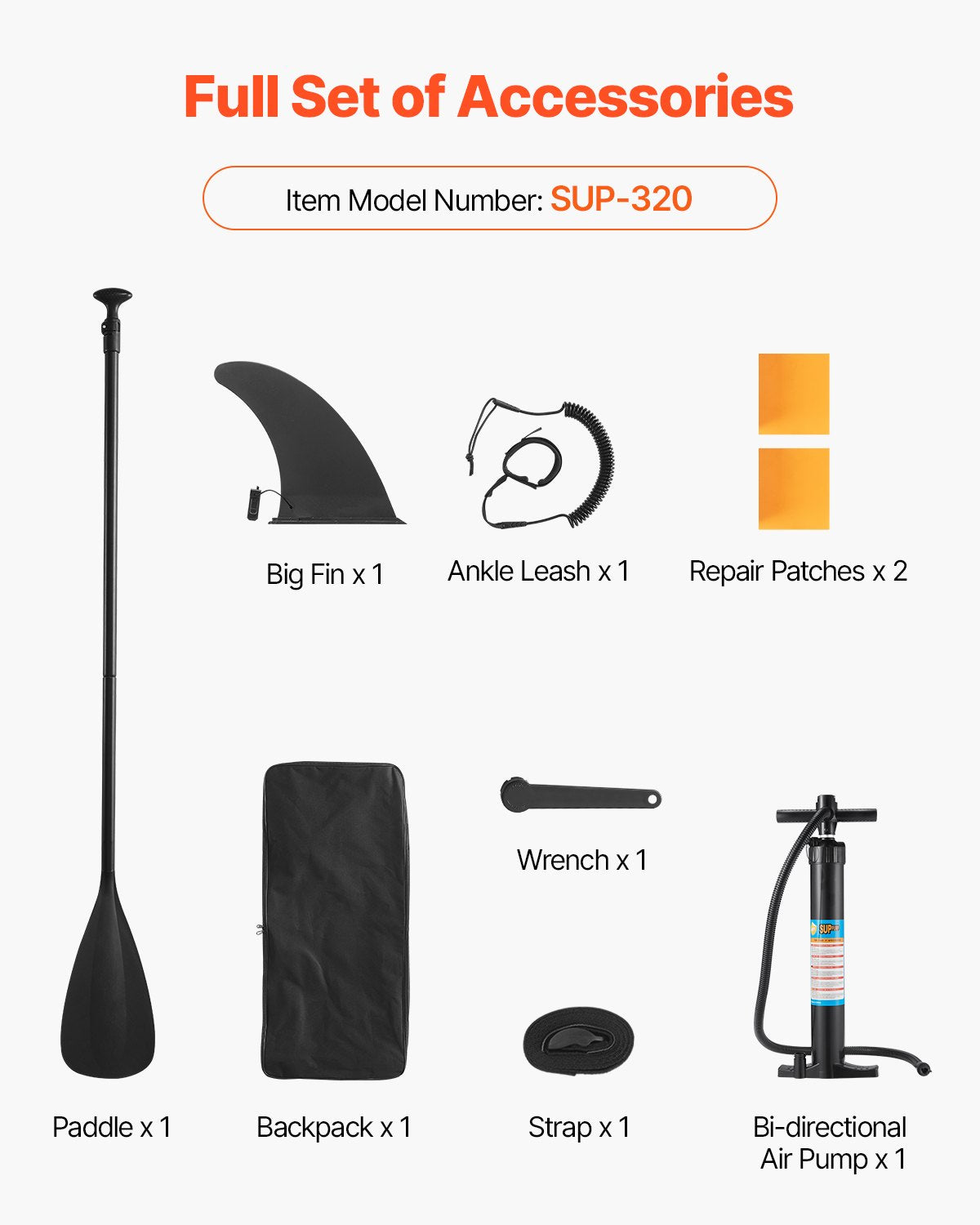 Inflatable Stand Up Paddle Board, 3.23m x 84cm x 15cm Wide Ultra-Light SUP Paddleboard, All Accessories Included, Pump, Paddle, Fin, Backpack, Ankle Leash, Strap, Non-slip Deck for Youth, Adults
