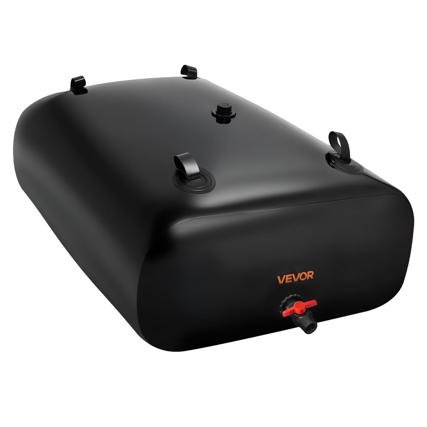 Water Storage Bladder, 1000L Water Storage Container Tank, 1000D PVC Large Capacity Soft Bag Bladder, Collapsible Portable for Garden Irrigation, Camping, RV, Emergency Use - Black