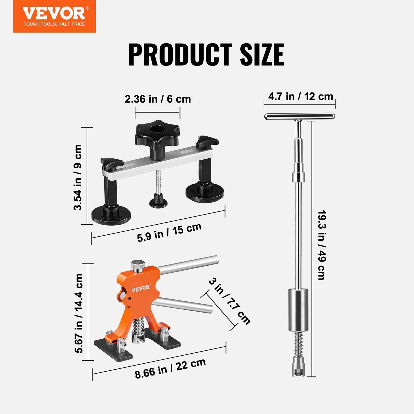 Car Body Dent Puller Bridge Lifter Tool Paintless Hail Remover Repair Kit