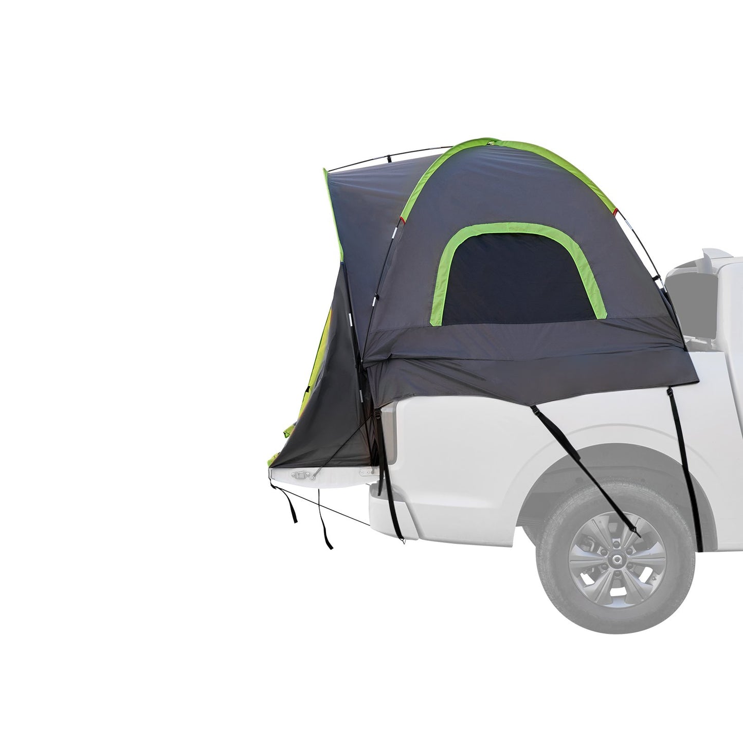 Pickup Truck Tent, Fit 5.0-5.2 ft Truck Tents for Camping, Waterproof PU2000mm 2-3 Person Sleeping Truck Bed Tent with Double Layer Design Windows, Sturdy Truck Bed Camper Shell with Storage Bag