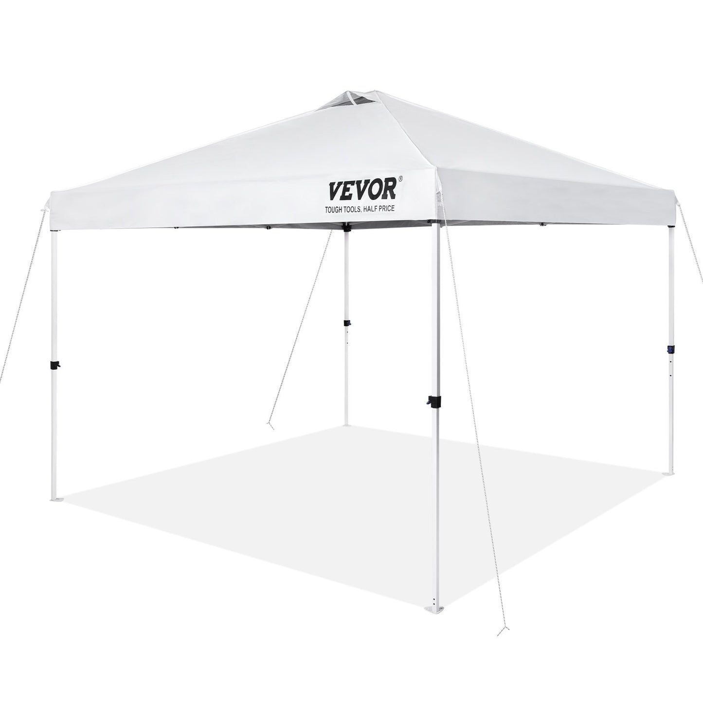 Pop Up Canopy Party Tent 304.8 x 304.8 cm with Portable Bag for Camping White