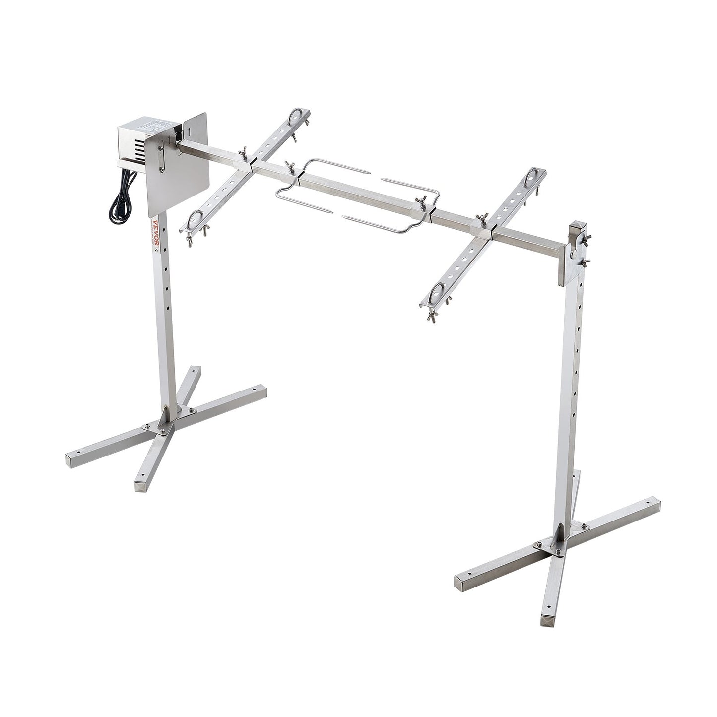 116.8 cm Electric BBQ Rotisserie Grill Kit Stainless Steel Grill 40.8 kg Pig Lamb