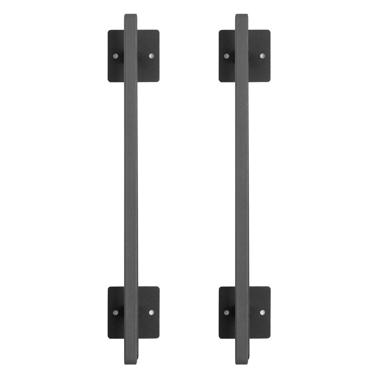 Barn Door Handle, 2Pcs 320 mm Rustic Fence Gate Handle, Rust-Resistant Coating, Heavy Duty Carbon Steel Outdoor Gate Handles, Easy to Install, Metal Sliding Door Pulls for Garage Shed Closet