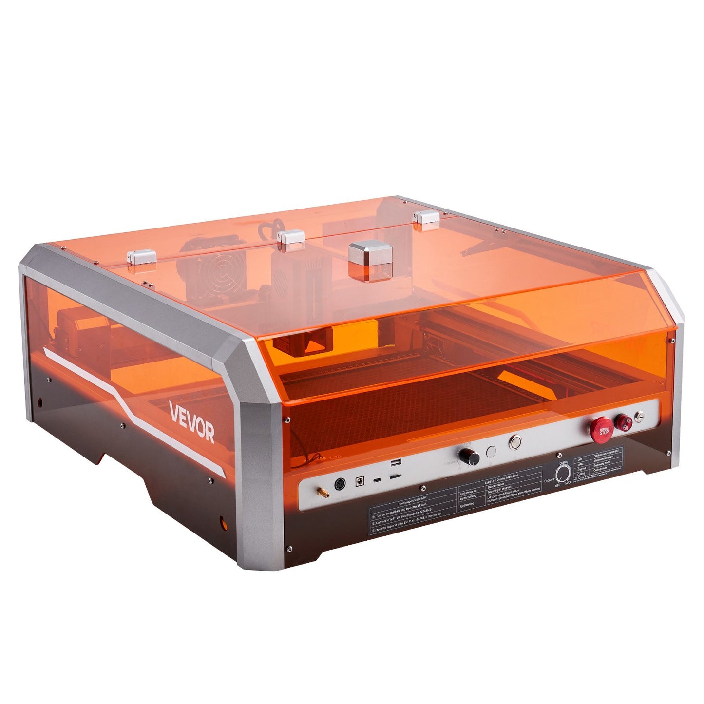 Laser Engraver, 20W, Laser Engraving and Cutting Machine with Enclosure Camera, Laser Cutter, 400 x 400 mm Working Area, 30000 mm/min, for Wood, Leather, Glass, Paper, Certain Metal, Class 1