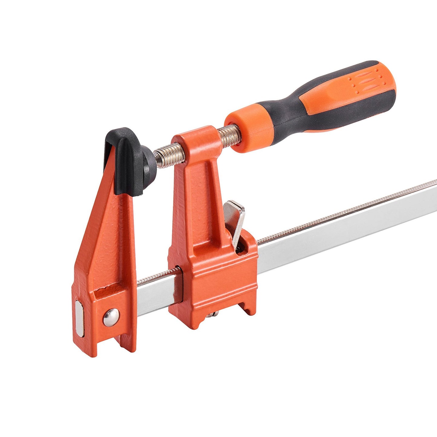 Bar Clamps for Woodworking, 2-Pack 61 cm Opening, Lockable F-Clamp with 272 kg Load Limit, 63.5 mm Depth, Cast Iron and Carbon Steel, Easy to Use, Wood Clamps for Woodworking Metal Working