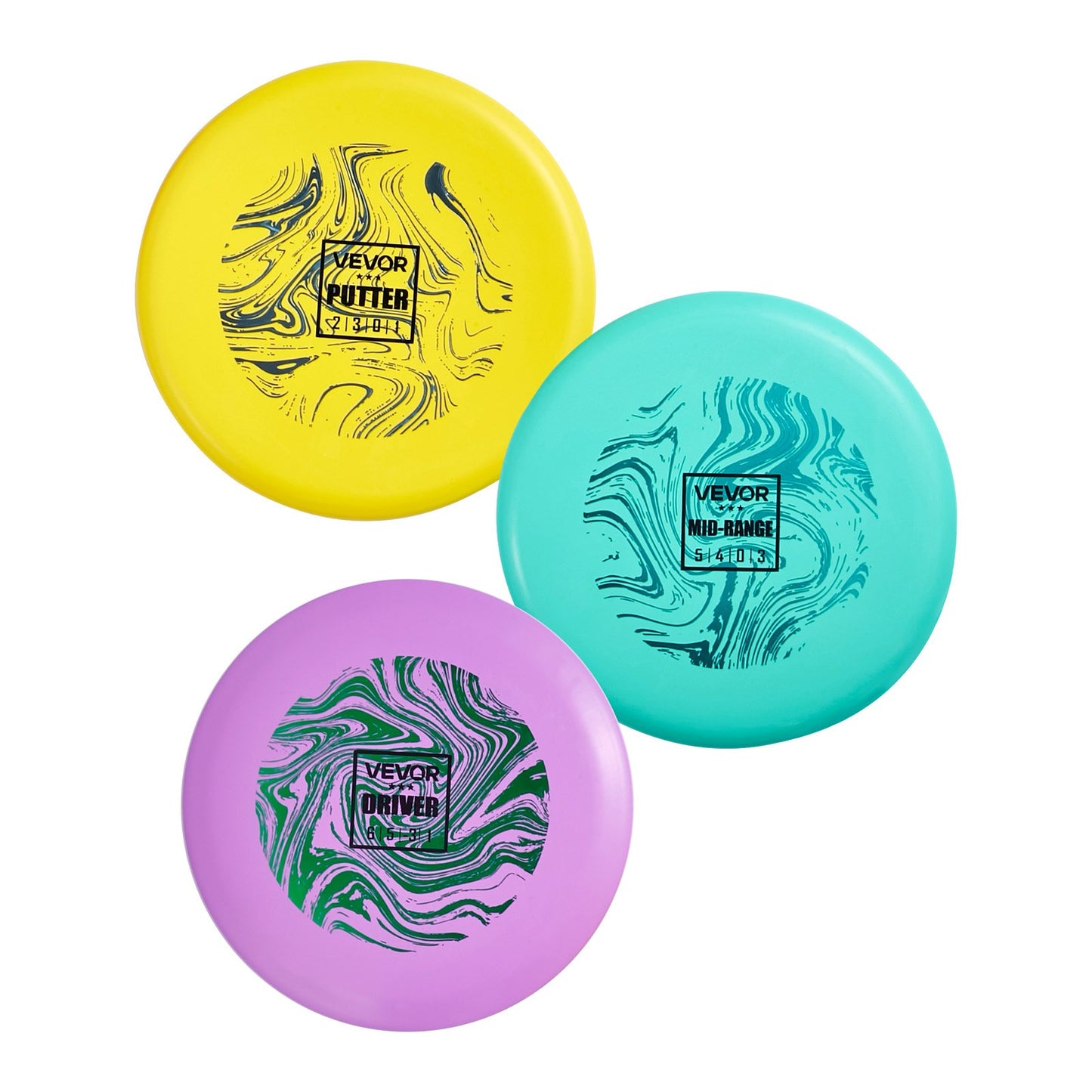 Disc Golf Set, 3 Pack Disc Golf Starter Set, Beginners Flying Discs for Full-Body Strength Training, with Putter, Mid-Range, Driver, PDGA Approved, for Outdoor Backyard, Lawn, Beach, and Park