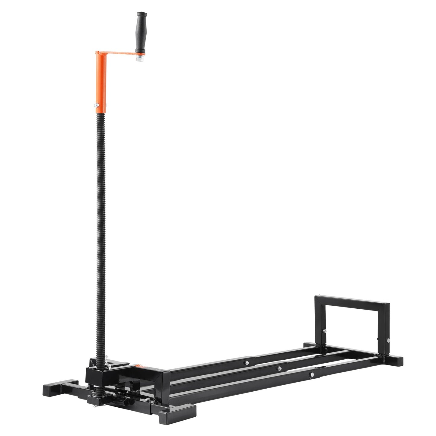 Ride on Lawn Mower Lift Jack, 880 Lbs Weight Capacity, Telescopic Maintenance Jack with Crank Handle & Power Tool Handle, Foldable Lawn Tractor Lifter for Lawn Mowers and Garden Tractors, Black