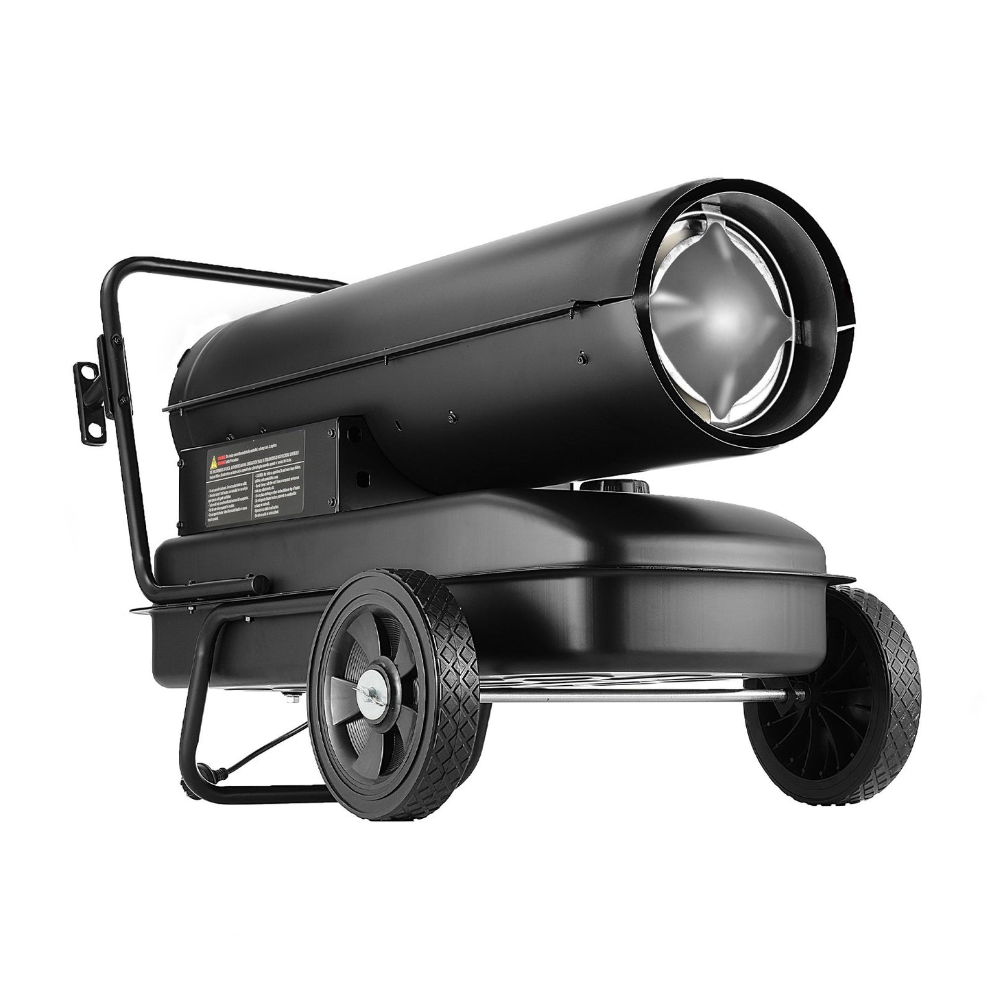 Petroleum-/Diesel-Heißluftheizung, 100.000 BTU, tragbar mit Thermostatsteuerung, 38-Liter-Tank, effiziente Petroleumheizung für den Innen- und Außenbereich, geeignet für Zuhause, Baustellen, Industrie und Werkstätten, Schwarz