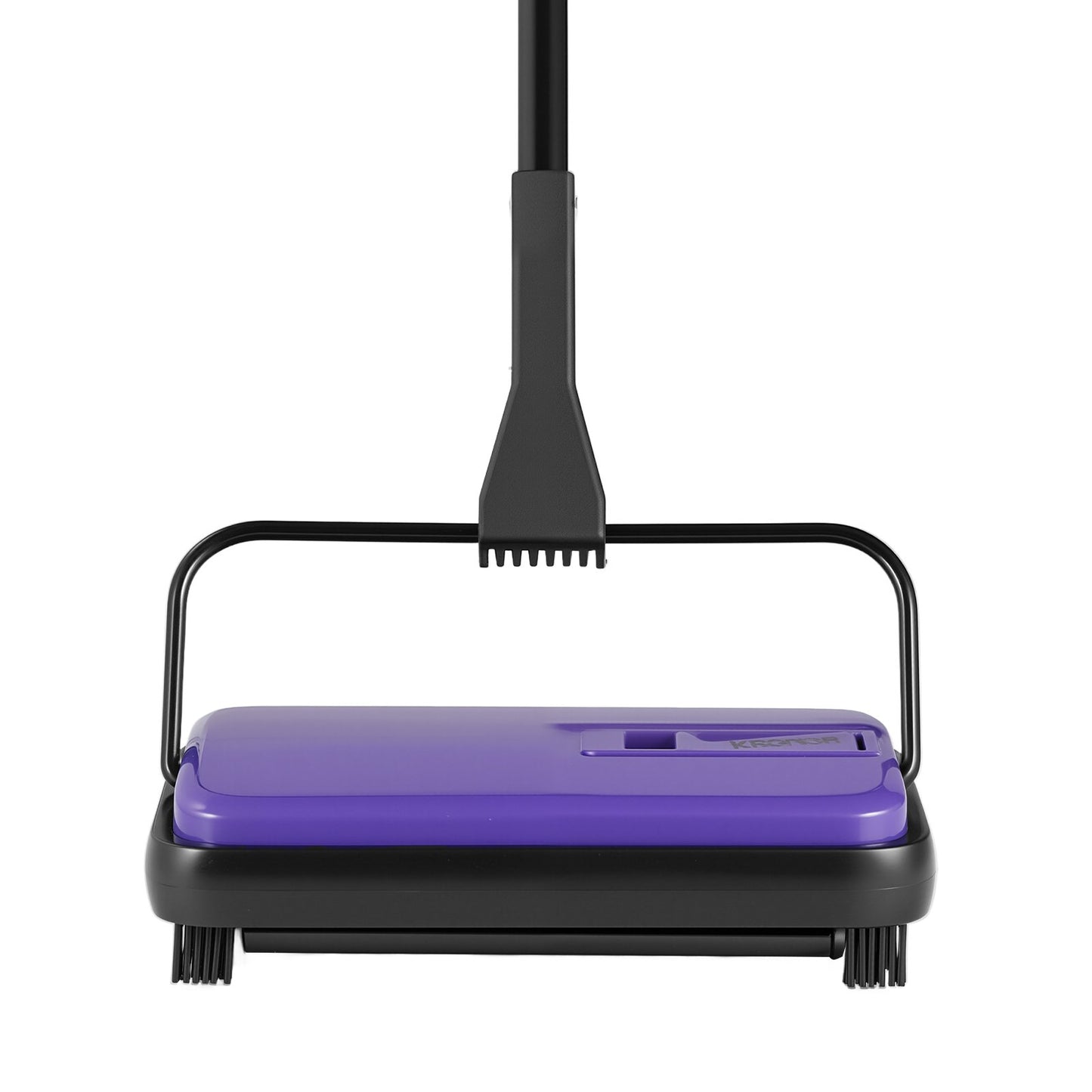 Carpet Sweeper Manual, Floor Sweeper with 300 ml Dustbin Capacity Easy to Empty, 17 cm inch Cleaning Width for Home Office Carpets Pet Hair Dust, Purple