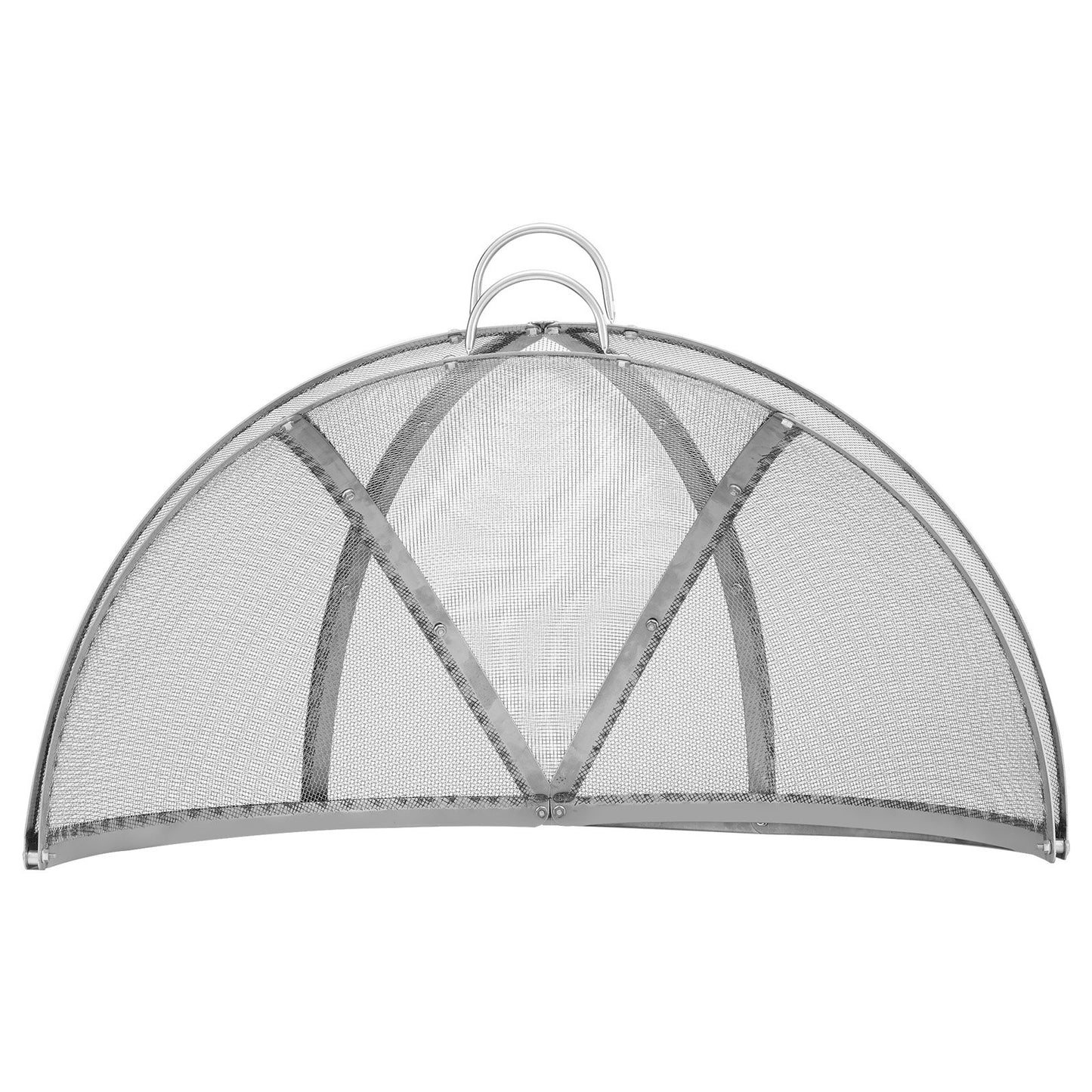 Firepit Spark Screen Lid, 30" Diameter, Outdoor Firepit Ring Cover Round Accessories, Fire Pit Metal Cover, Easy-Opening Stainless Steel Fire Ring Covers for Outdoor Patio Fire Pits Backyard