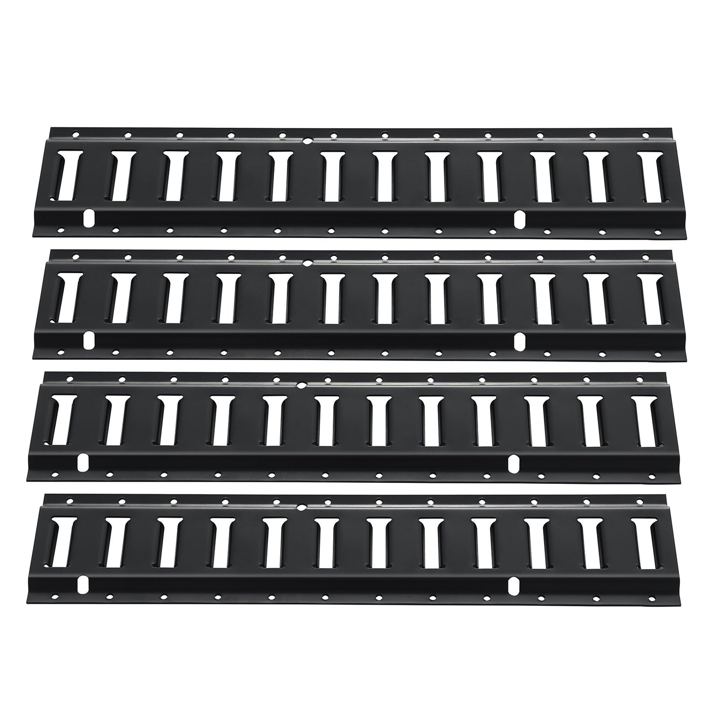 E Track Tie Down Rail Kit, 2' Steel Rails, 4 Pack, Secure Cargo & Heavy Loads Up to 2000 lbs, Heavy Duty Etrack Rails with Screws for Garages, Vans, Trailers, Motorcycle Tie Downs, ATV Mountings
