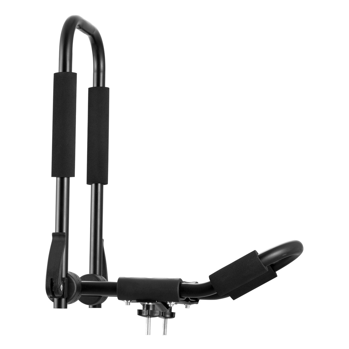 Kayak Roof Rack 1 Pair J-Bar, Soft Roof Rack Quick Folding, Top Mount Tie Down, Carrier for kayak, Surf Board, Canoe, SUP, Ski Board, Mount on Car, SUV, Truck, 1 Kayak