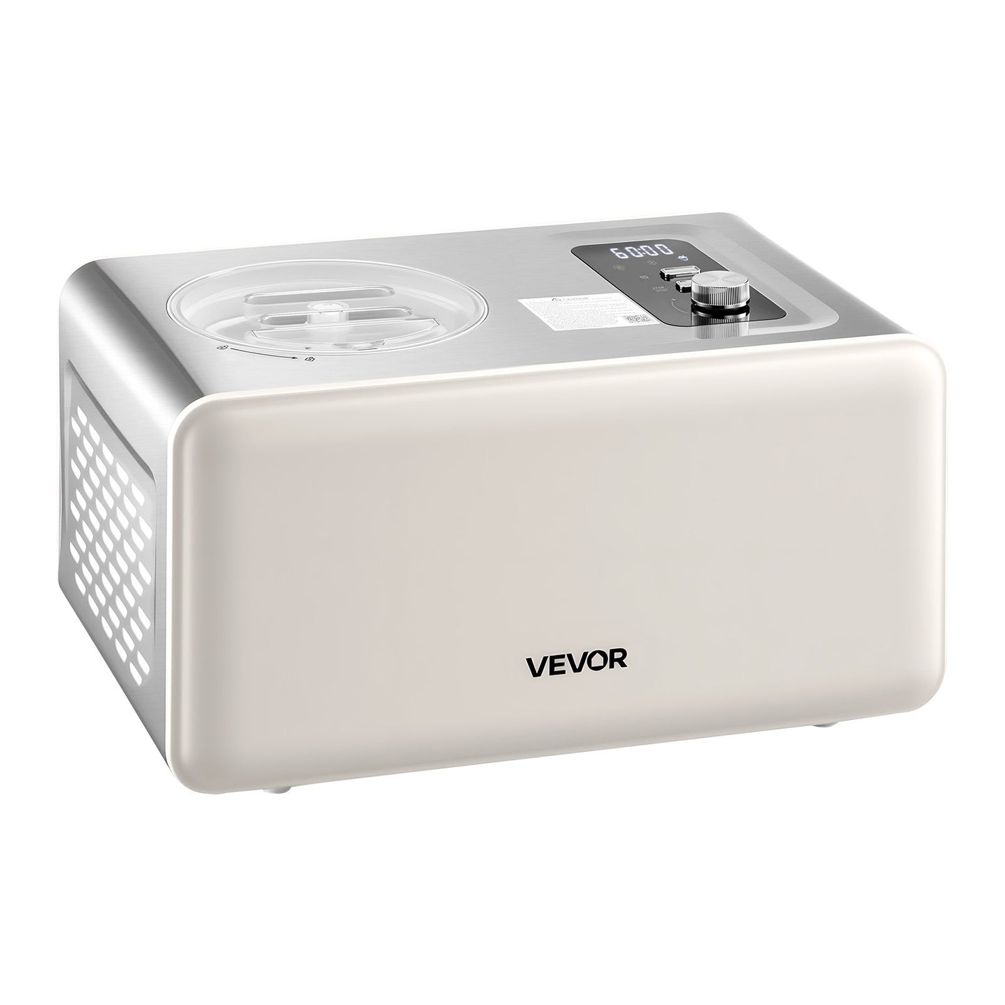 Automatic Ice Cream Maker with Built-in Compressor, 2 Quart No Pre-freezing Gelato Maker, Electric Sorbet-Maker, 3 Modes Compressor Ice Cream Machine for Home Kitchen