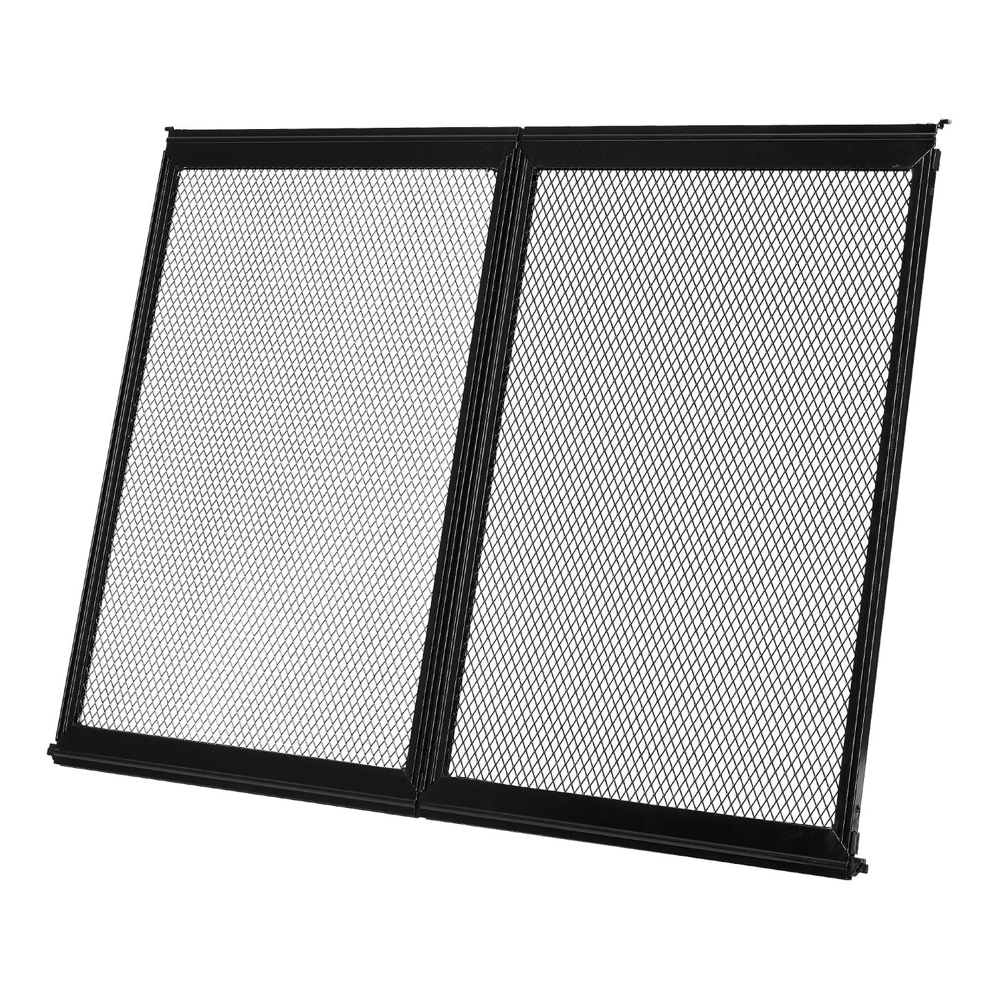 RV Screen Door Protector, 673.1 x 508 mm Door Grille, Easy to Install and Disassemble, Reinforced Breathable Protective Mesh, Aluminum Alloy Camper RV Entry Protector for Pet Protection, Black