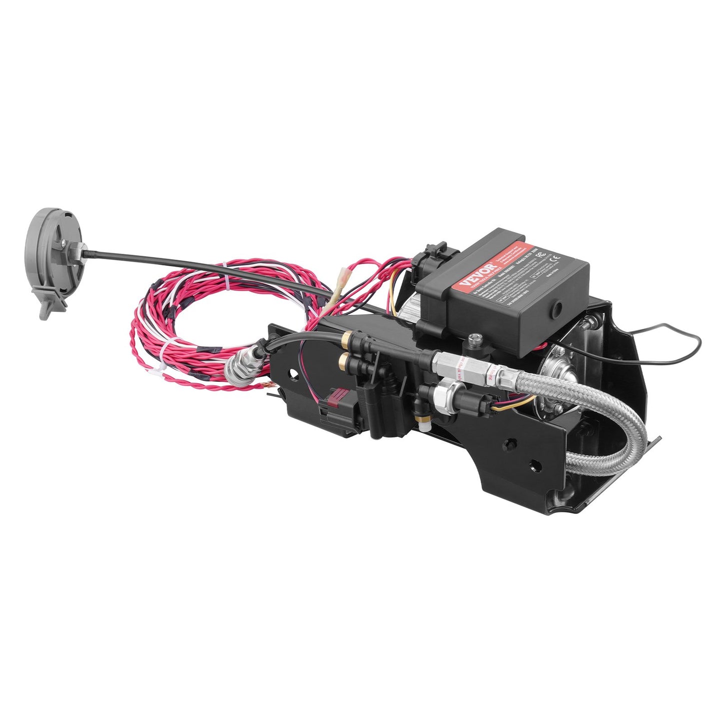 Air Shock Controller Kit, 12V 100PSI Wireless On Board Air Compressor System, App or Remote Control Air Ride Suspension Compressor Kit with Single Path System, Inflator & Air Line for Truck Van