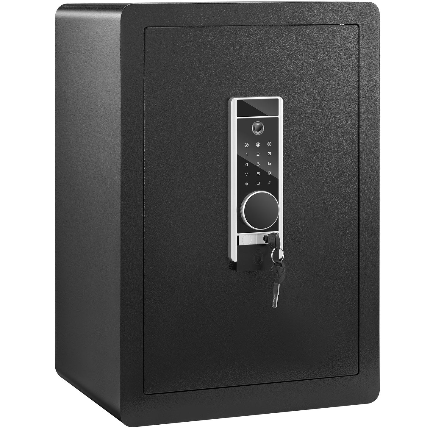 Safe, 62 L Home Safe, Steel Security Safe with Fingerprint, Digital Keypad and 2 Keys, Cabinet Safe with Large Fire-proof Bag, Protect Cash, Gold, Jewelry, Documents, 40 × 33 × 60 cm