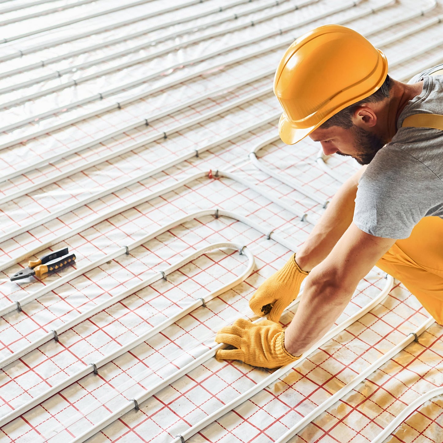 PEX-AL-PEX Tube, 300 m, 16 mm Diameter Aluminum-Plastic Composite Pipe Oxygen Barrier Radiant Floor PEX Pipe, 2 mm Thickness Radiant Heat Floor Plumbing Inner Aluminum Layer PEX Tubing Pipe