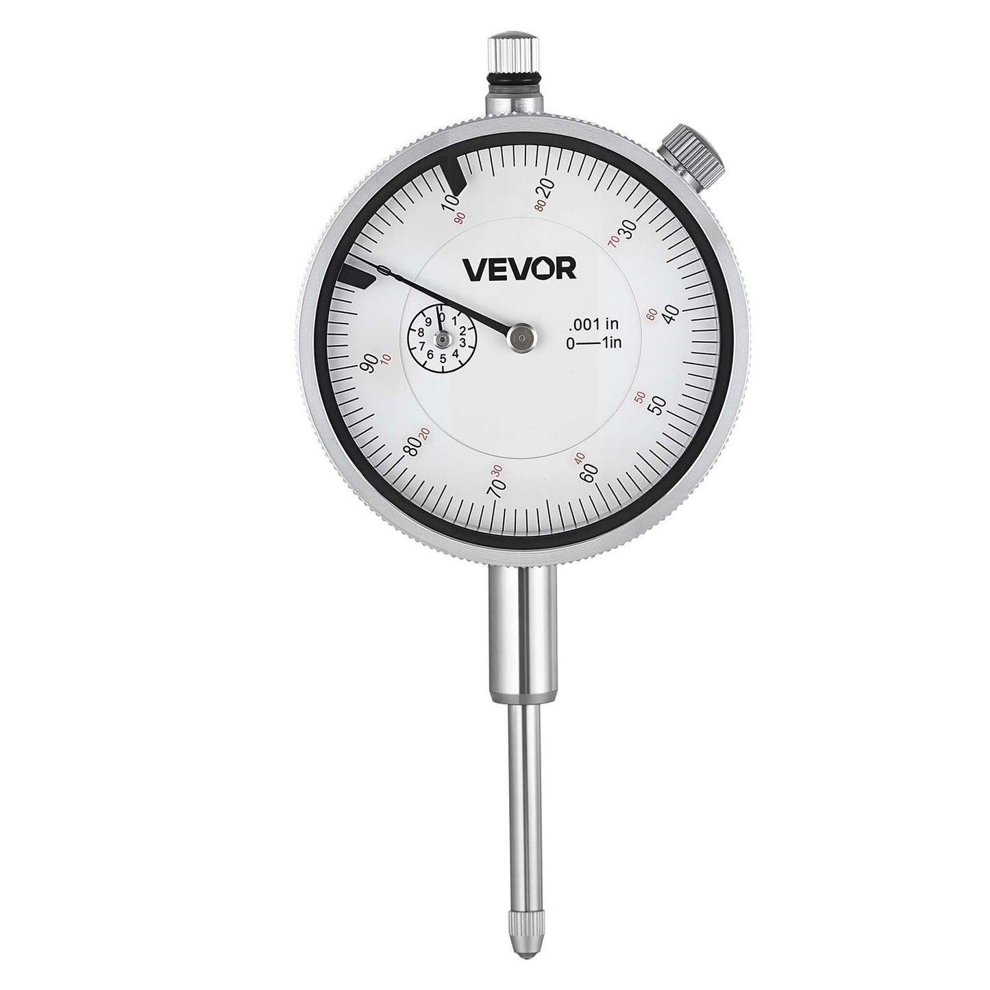 Dial Test Indicator, 0.03 mm Accuracy, 0-25.4mm Measuring Range, Easy to Read Large Dial, Professional for Internal Diameter Measurement, Runout Detection, Flatness Inspection