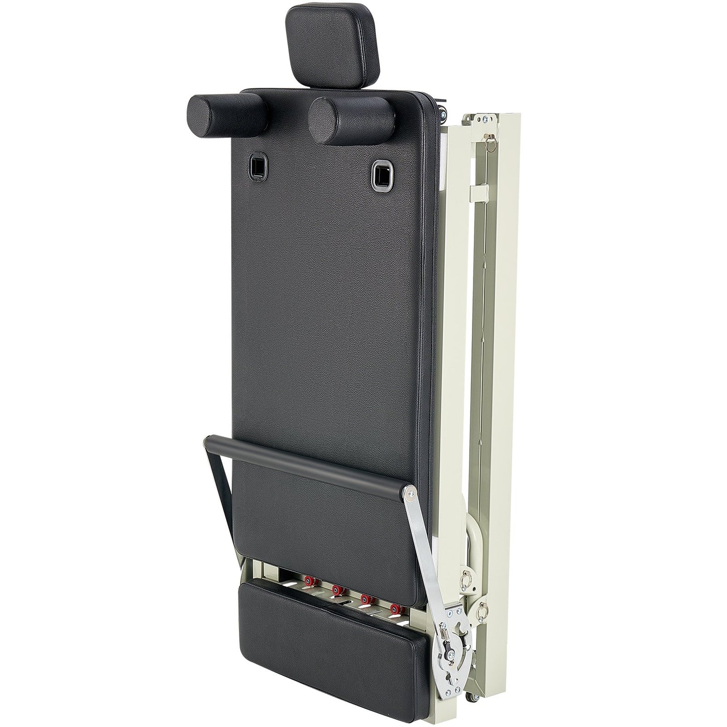 Foldable Pilates Reformer, Pilates Workout Machine for Home Gym Studio Use, Pilates Bed with Dual Resistance- Spring & Cord, Reformer Set for Advanced Users and Beginners, Up to 400 LBS