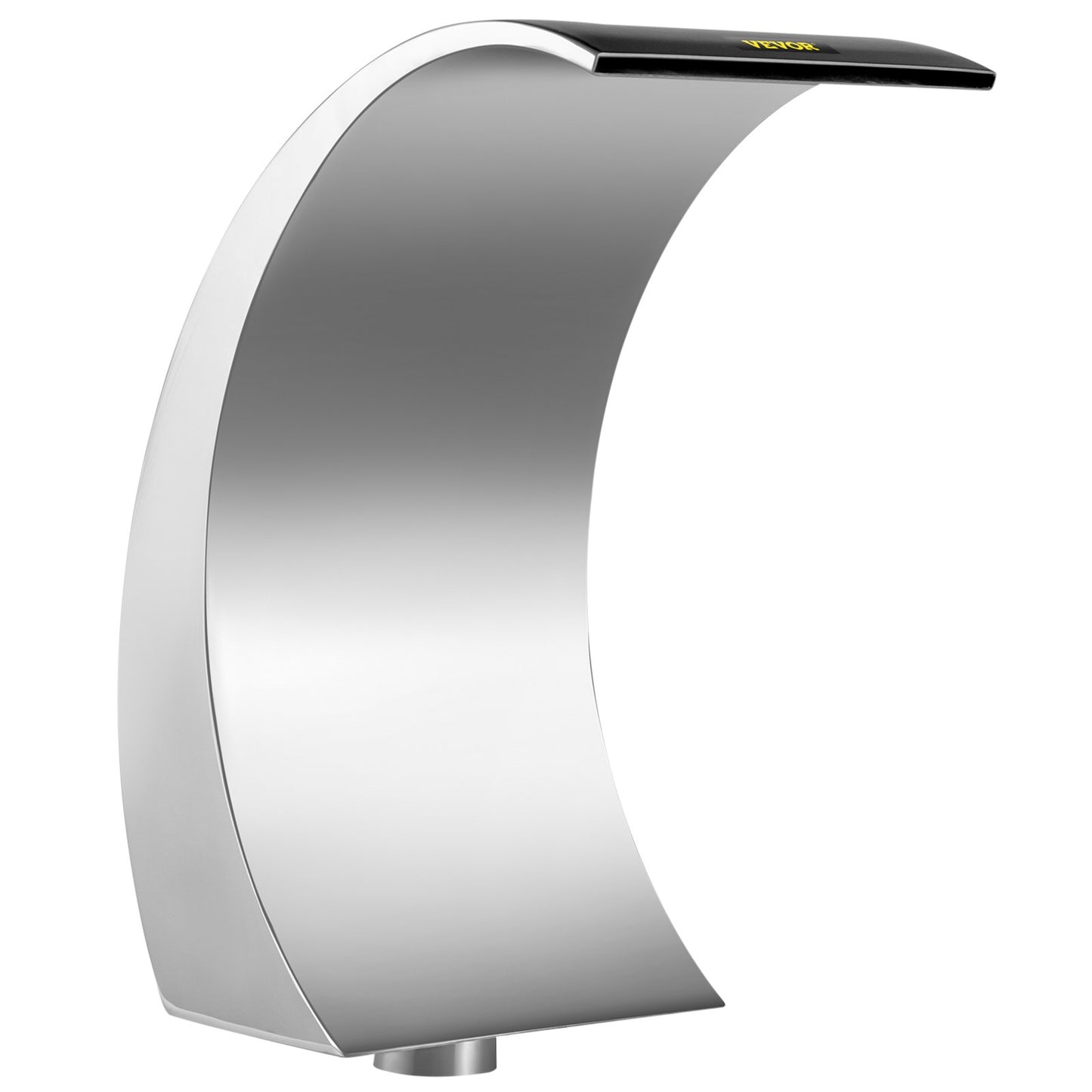 Stainless Steel Swimming Pool Fountain 11.8x 23.6 x 17.7 Inch Pool Waterfall Fountain Silver For In Ground Pools Garden Outdoor Waterfalls Sheer Descent Pond Water Feature