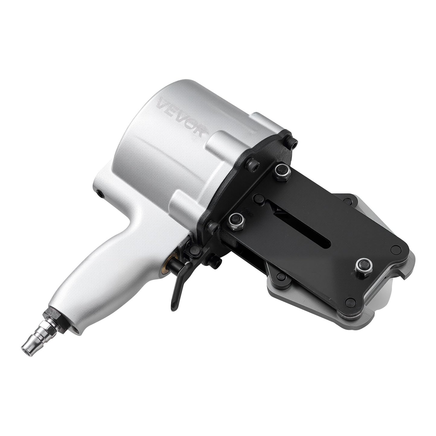 Pneumatic Steel Strapping Machine, 8500 N Tension Force, Metal Strapping Tool Tensioner and Cutter Sealer for 32 mm Width Metal Belt, Heavy Duty Split Type Baler for High Tensile Packaging