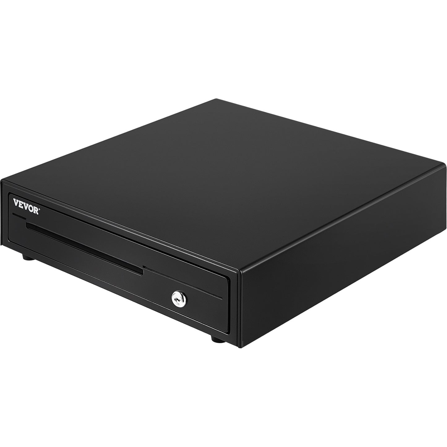 Cash Register Drawer, 33 cm 12 V, for POS System with 4 Bill 5 Coin Cash Tray, Removable Coin Compartment & 2 Keys Included, RJ11/RJ12 Cable for Supermarket, Bar, Coffee Shop, Restaurant