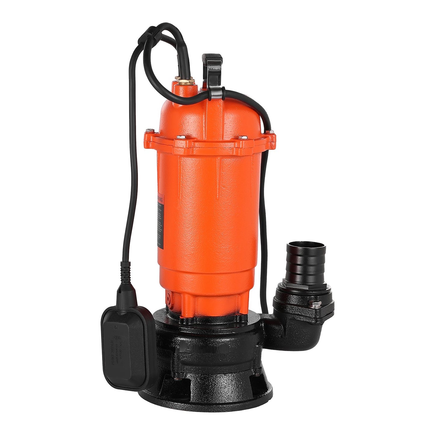 1500W Submersible Trash Pump, 21000 L/H, Cast Iron Submersible Sump Sewage Pump with Automatic Float Switch, 18M Max Lift, Draining Dirty Clean Water, for Pools, Garden, Pond, Flooded Areas