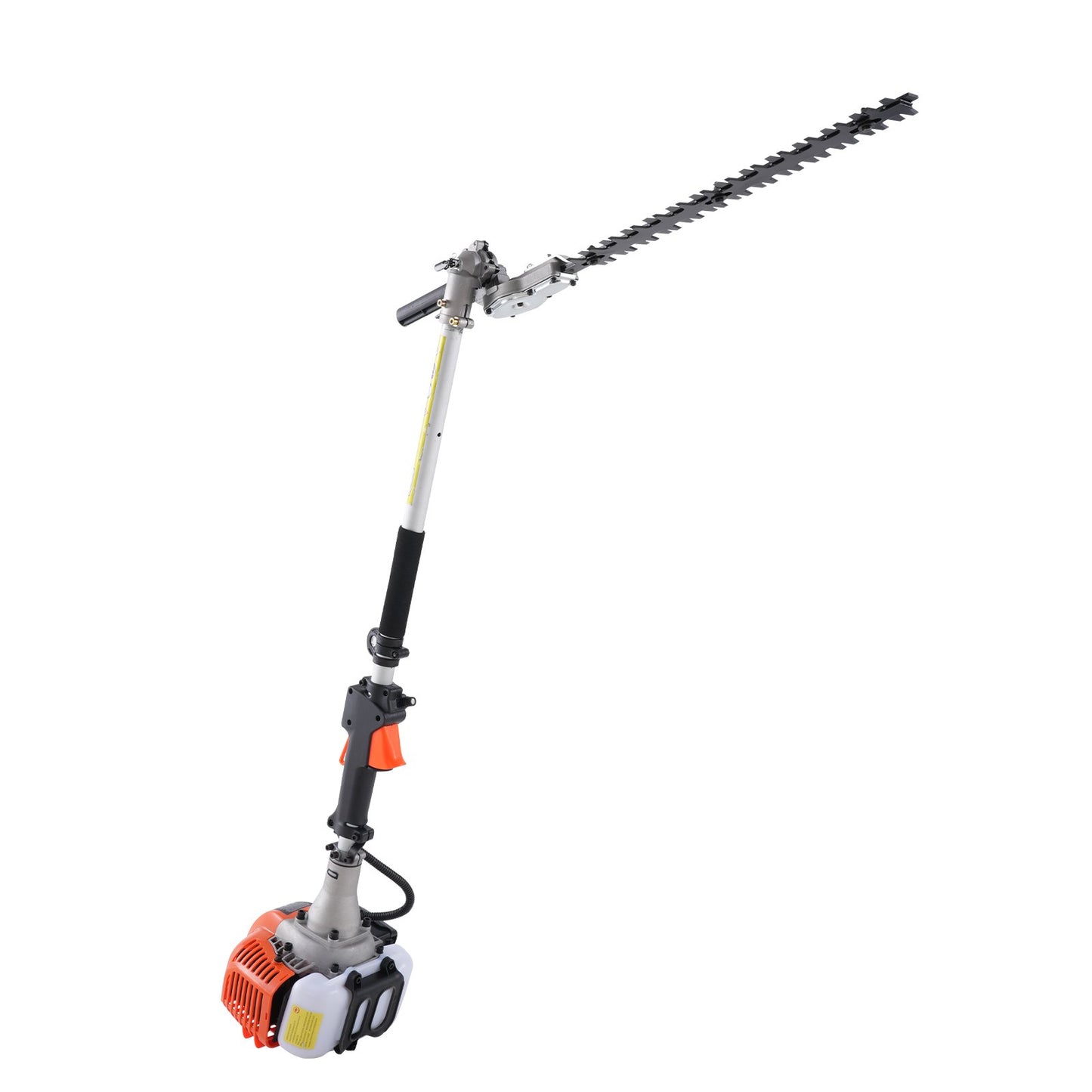 15.7-inch 26CC 2 Cycle Gas Hedge Trimmer, Gas Powered Pole Hedge Trimmer with Dual Sided Dual Action Blade, 270° Adjustable Trimmer Head, Suitable for Trimming Shrubs, Bushes