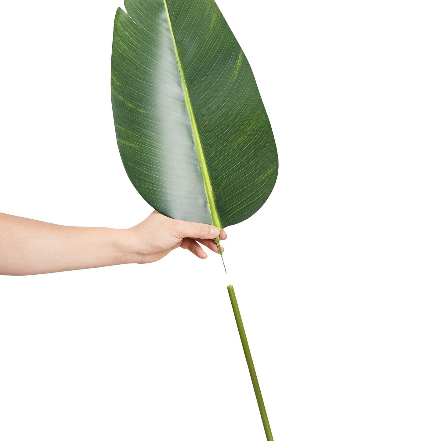 Artificial Birds Of Paradise Tree, 1.5mTall Faux Plant, PE Material & Anti-Tip Tilt Protection Low-Maintenance Plant, Lifelike Green Fake Tree for Home Office Warehouse Decor Indoor Outdoor