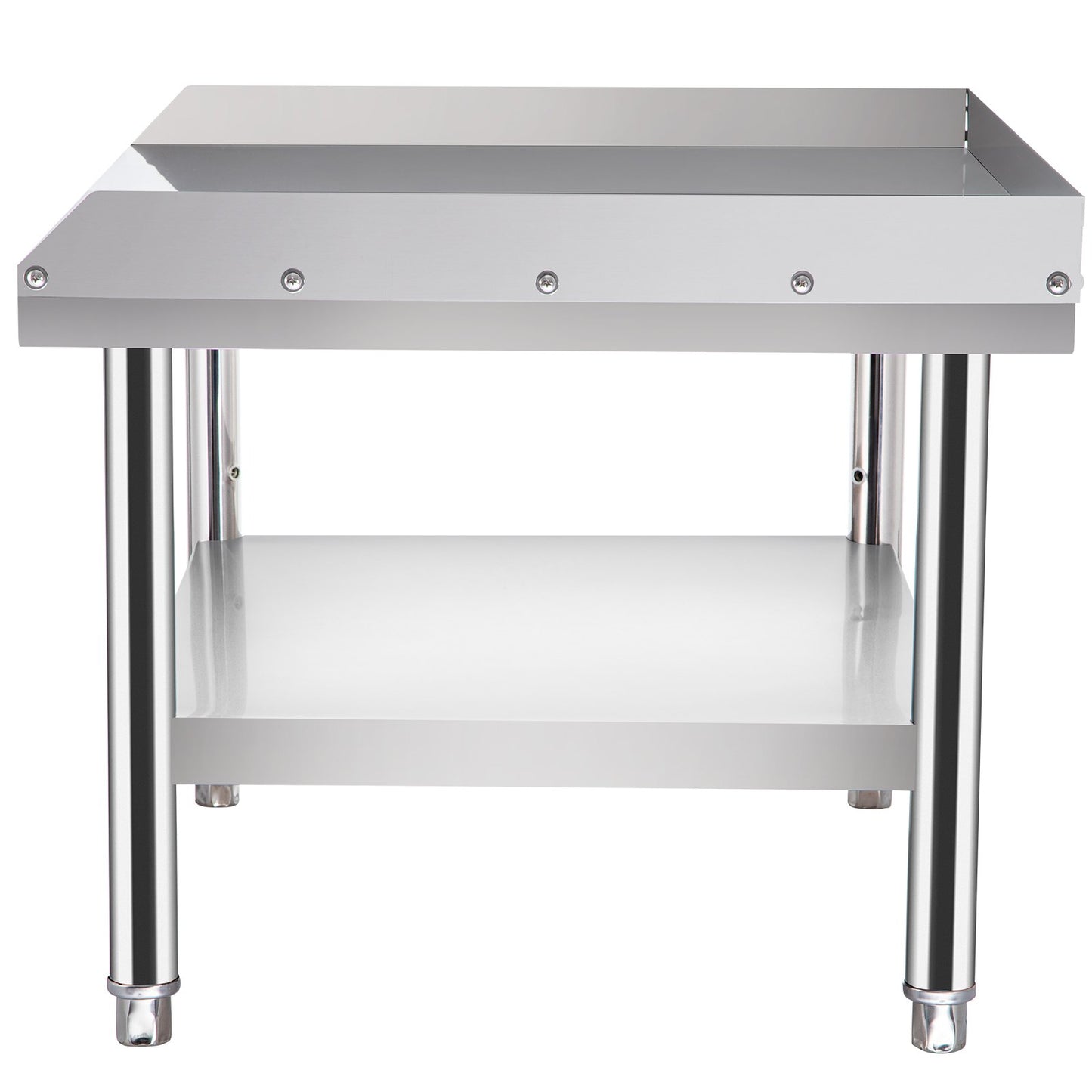 Stainless Steel Equipment Grill Stand, 48 x 30 x 24 Inches Stainless Table, Grill Stand Table with Adjustable Storage Undershelf, Equipment Stand Grill Table for Hotel, Home, Restaurant Kitchen