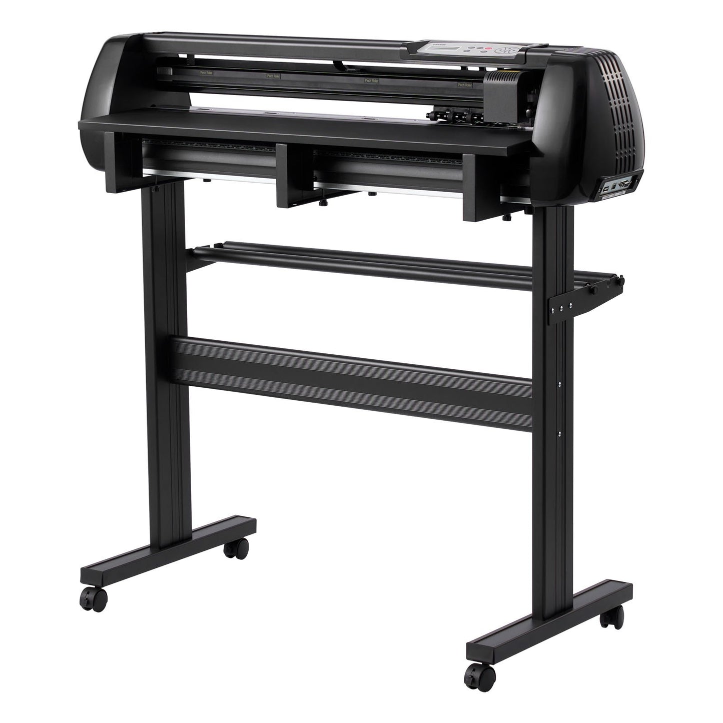 Vinylschneidemaschine, max. 870 mm Zufuhrbreite, Doppelklingen, einstellbare Kraft und Geschwindigkeit, LED-Display, Vinylplotter mit Signmaster-Software für Windows und macOS