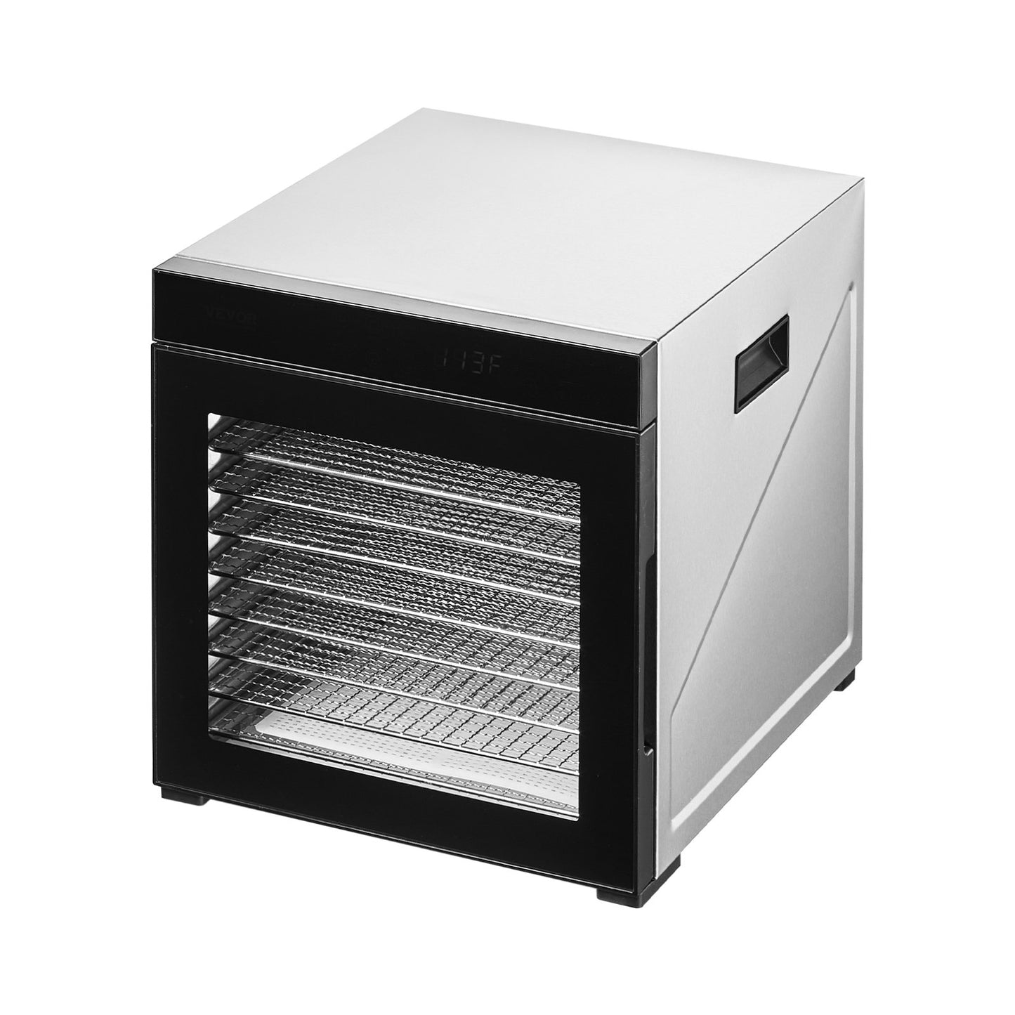 Food Dehydrator Machine, 10 Stainless Steel Trays, 1000W Electric Food Dryer with Adjustable Temperature & 24-Hour Timer, Freeze Dryer for Jerky, Meat, Fruit, Vegetables, Herbs, Dog Treats