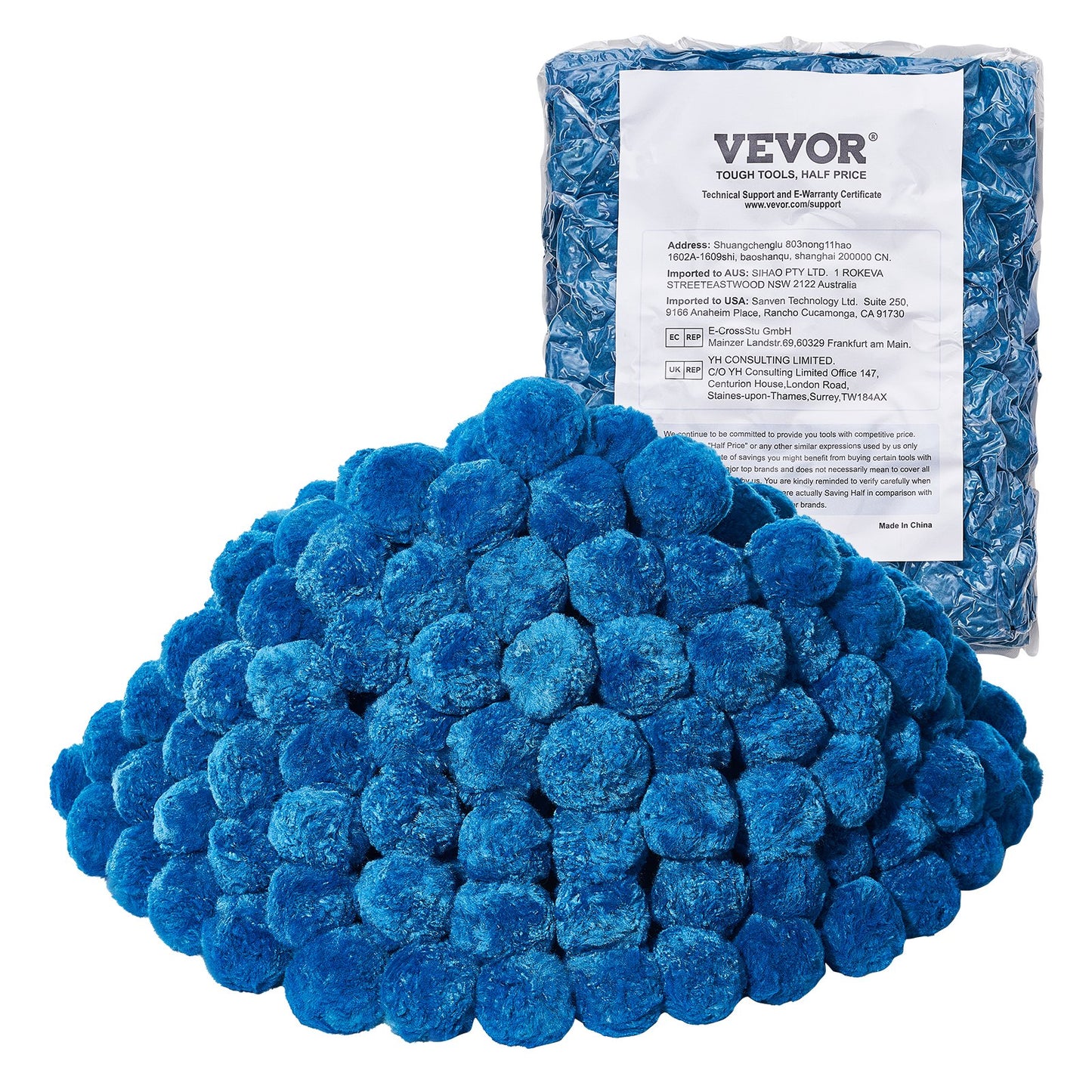 Pool Filter Balls for Sand Filter, 1.8 kg/4 lbs, Filter Balls Replace Pool Filter Sand, Reusable Blue Polyester Fiber Filter Media with Wash Bag, for Swimming Pool Aquarium Tank Above Ground Pool