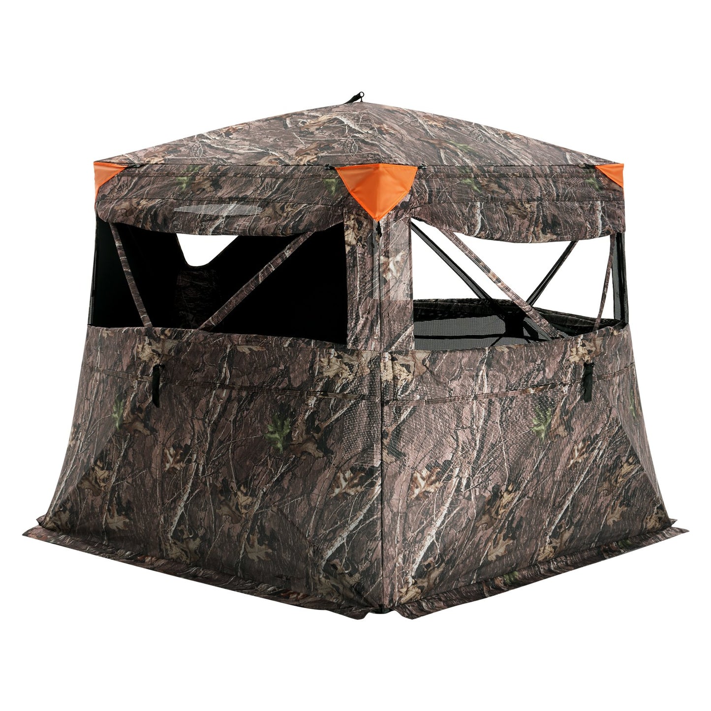 Hunting Blind 270° See Through Ground Blind One-Way Mesh for 4-5 Person