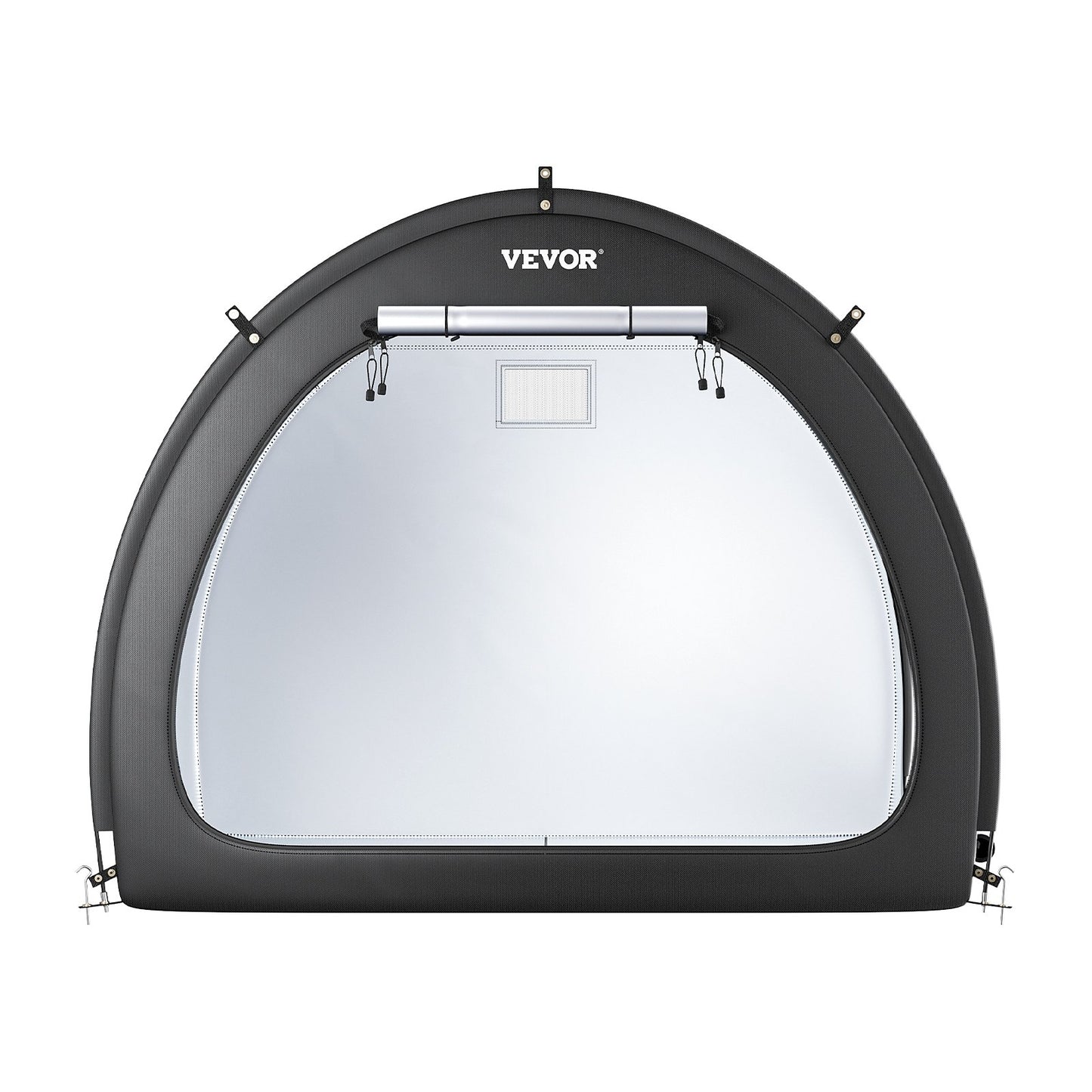 Bike Storage Tent, 4 to 5 Bikes, Outdoor Spacious Bike Storage Tent with Ventilated Window, Waterproof Fan-Shaped Bike Tent with High Strength Fiberglass & Double Door, Fit for Bicycle