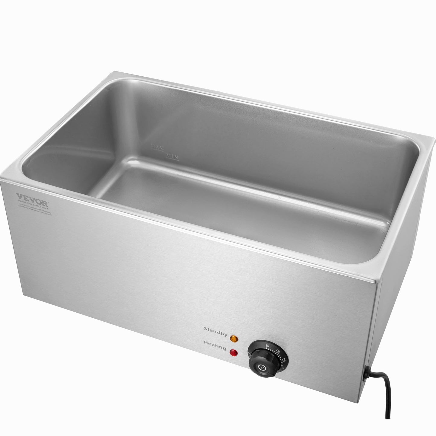 Commercial Food Warmer 18L Bain Marie 1200W Electric Buffet Warmer Steam Table Food Warmer Countertop Stainless Steel Food Warmer Wet or Dry Use for Parties, Catering and Restaurant