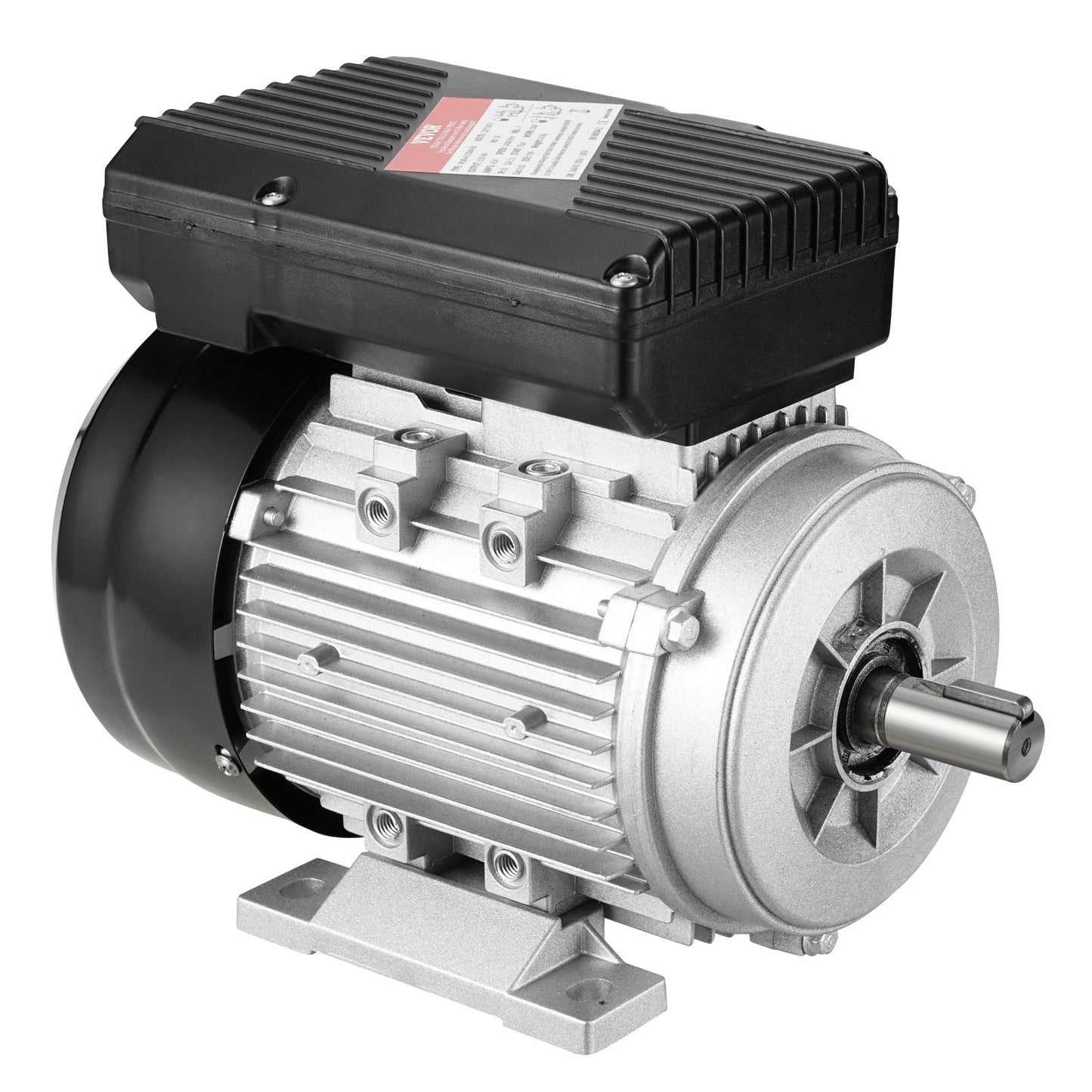 0.55KW Electric Motor 1400 rpm, AC 220~240V 4.5A, 80, B3 Frame, Air Compressor Motor Single Phase, 19mm Keyed Shaft, CW/CCW Rotation for Agricultural Machinery and General Equipment