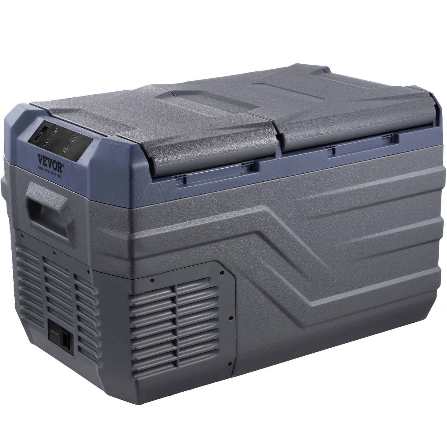 Car Refrigerator, 25 L Dual Zone Portable Freezer, 12 Volt Car Refrigerator Fridge, -4℉-68℉ Adjustable Range, 12/24V DC and 100-240V AC Compressor Cooler for Outdoor, Camping, RV