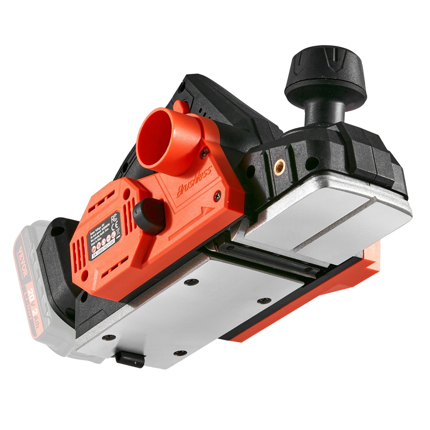 Cordless Electric Hand Planer, 3-1/4" Width, 16500 RPM Handheld Wood Planer with 5/64" Adjustable Planing Depth HSS Blades Dual Side Dust Outlet, for Woodworking Wood Planing Surface Smoothing