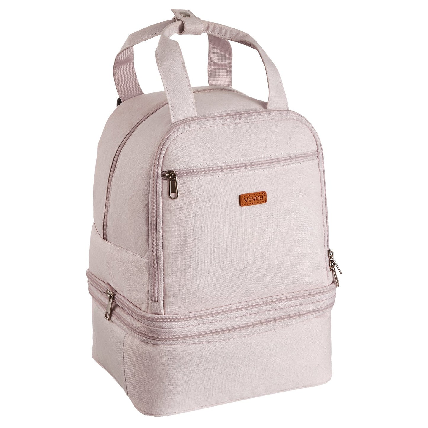 Breast Pump Backpack, Breast Feeding Bag with Ice Pack, Fits for S1/S2, Pumping Accessories & Breastmilk Storage, Portable Pump Carrying Case for Work, Travel and Family Use, Light Pink