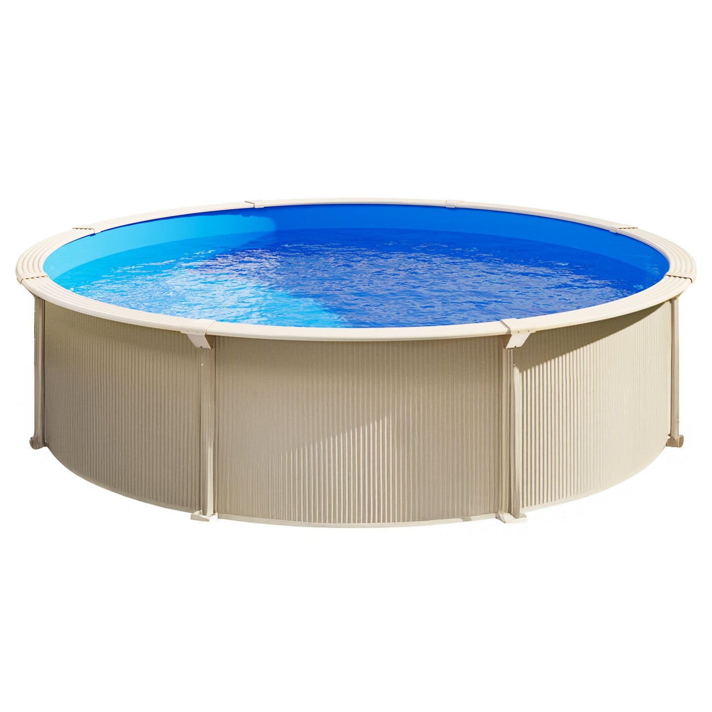 Pool Liner, 15ft Round Pool Liner, Uinbead Style, Durable Vinyl Pool Liner, Standard Gauge, 47in Wall Height, Pool Liner Replacement for Steel Sided Above-Ground Swimming Pools, Solid Color