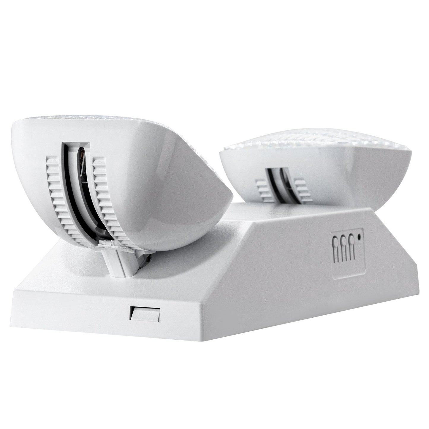 12er-Pack gewerbliche Notleuchten, 3 W, weiße LED-Notausgangsleuchten mit 180 Minuten Notstromversorgung, verstellbarer 2-LED-Quadratkopf, Decken- oder Wandmontage für Stromausfälle in Unternehmen