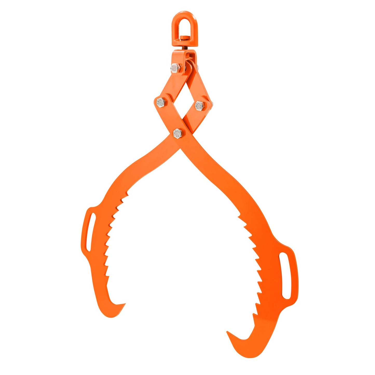32in Log Lifting Tongs, 2-Claw Log Tongs, Heavy Duty Steel Log Grapple, 1543LBS Lifting Capacity, Swivel Log Graper Timber, Eagle Claw Design, Log Skidding Tongs for Trucks, Tractors, Forklifts