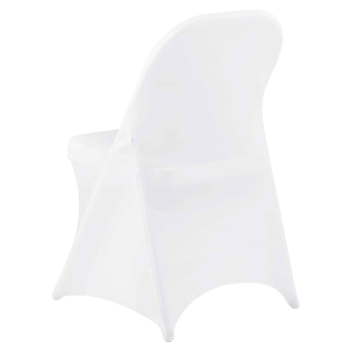 150 Pcs White Chair Covers, Polyester Spandex Chair Cover, Stretch Slipcovers for Wedding Party Dining Banquet Flat-Front Chair Covers, Fits Chair Measures up to 17.72 x 18.11 x 30.31 inch